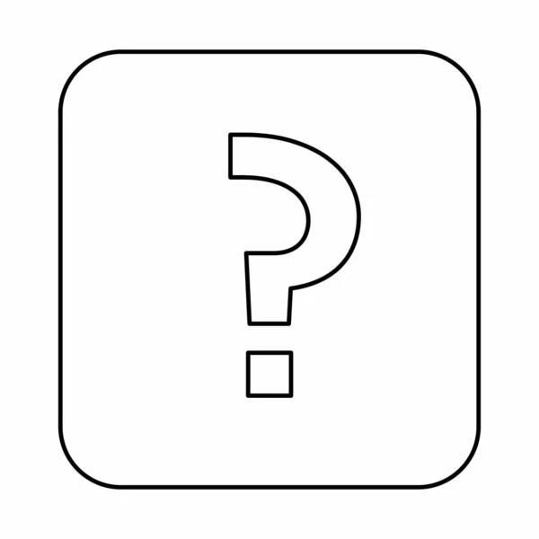 Question Mark Faq Sign Help Symbol Vector Mark Symbols Black — Stock Vector