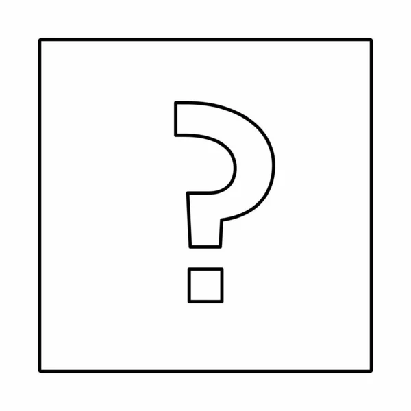 Question Mark Faq Sign Help Symbol Vector Mark Symbols Black — Stock Vector