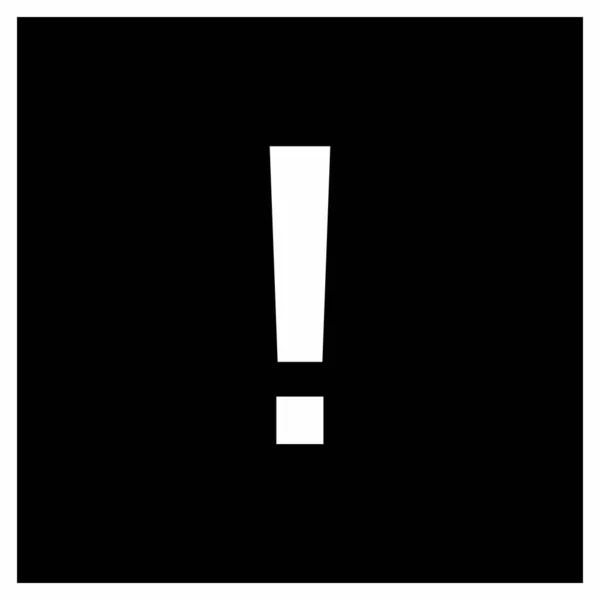 Восклицательный Знак Знак Внимания Значок Предостережения Предупреждающий Символ Опасности Символы — стоковый вектор