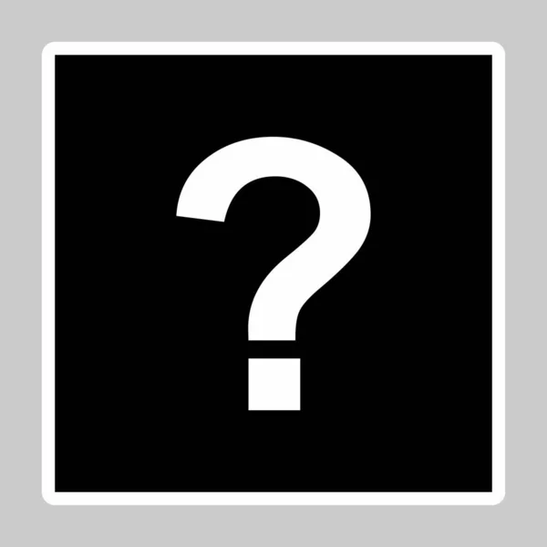 Question Mark Faq Sign Help Symbol Vector Mark Symbols White — Stock Vector
