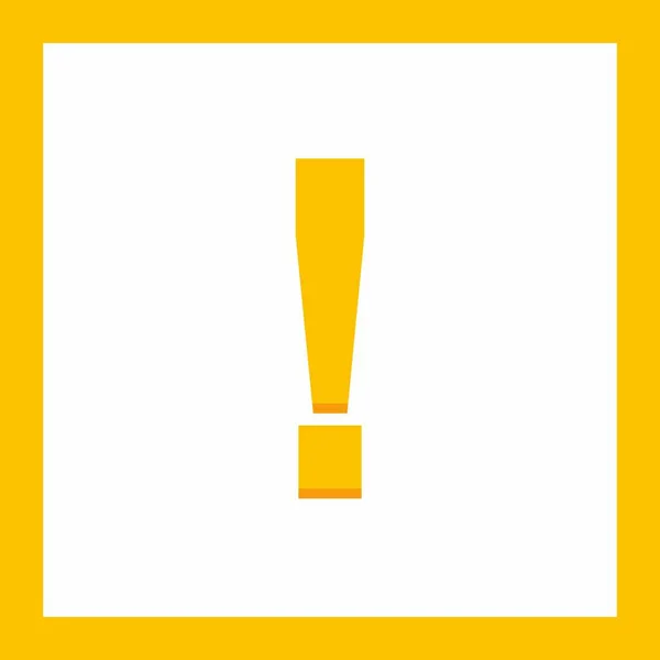 Exclamation Mark Attention Sign Caution Icon Hazard Warning Symbol Vector — Stock Vector