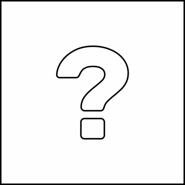 Question Mark Faq Sign Help Symbol Vector Mark Symbols Black — Stock Vector