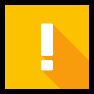 Ünlem işareti, dikkat işareti, dikkat simgesi, tehlike uyarısı sembolü, vektör işareti sarı stili. Siyah çizgi tasarımı. İzole edilmiş bir ikon. Düz biçim vektör illüstrasyonu.