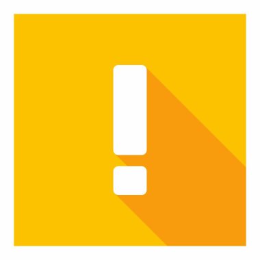 Ünlem işareti, dikkat işareti, dikkat simgesi, tehlike uyarısı sembolü, vektör işareti sarı stili. Beyaz çizgi tasarımı. İzole edilmiş bir ikon. Düz biçim vektör illüstrasyonu.