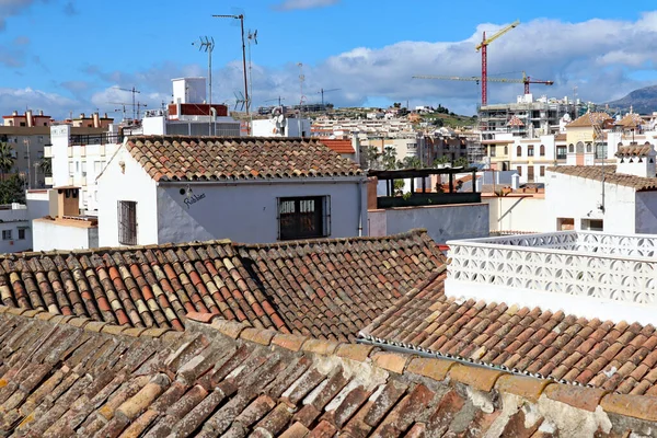 Vista Sobre Las Azoteas Tomadas Desde Terraza Una Casa Estepona —  Fotos de Stock