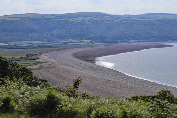 View Bay Bossington Somerset Taken High Hurlstone Point — Photo