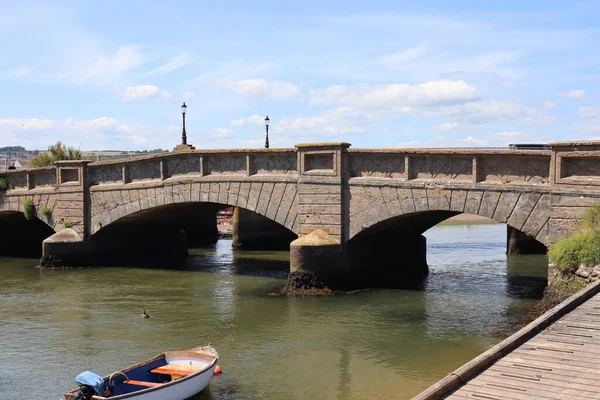 Old Road Bridge River Axe Axmouth Replaced 1990 Oldest Standing — Stock Photo, Image