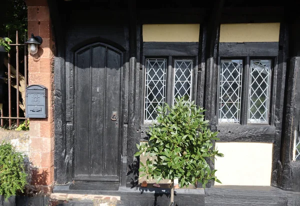 Close Door Window Priest House Which Next Church Dunster Somerset — 图库照片