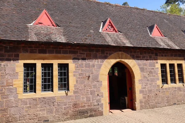 Arched Doorway Visitor Centre English Country Home Converted Stables Large — Φωτογραφία Αρχείου