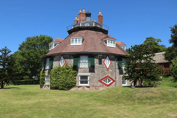 Unusual Historic Sixteen Sided House Beautiful Sunny Summers Day Devon — Stock fotografie