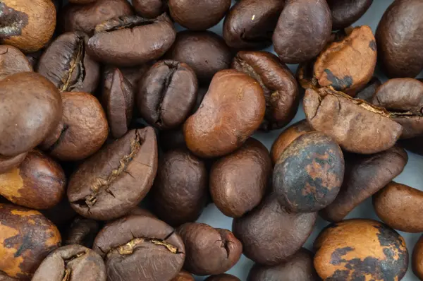 Macro of raw coffee — Stock Photo, Image