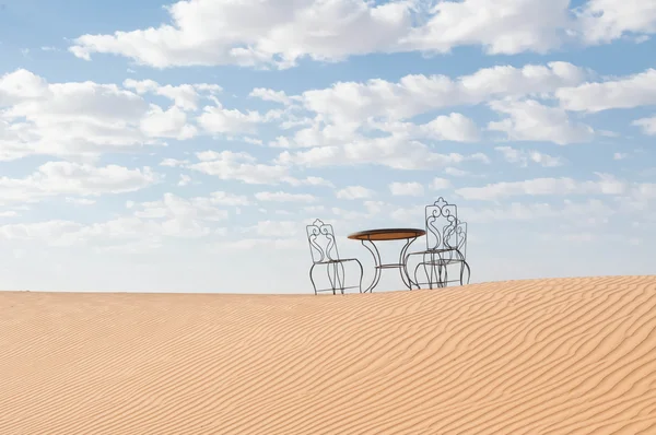 Coffee in the desert — Stock Photo, Image