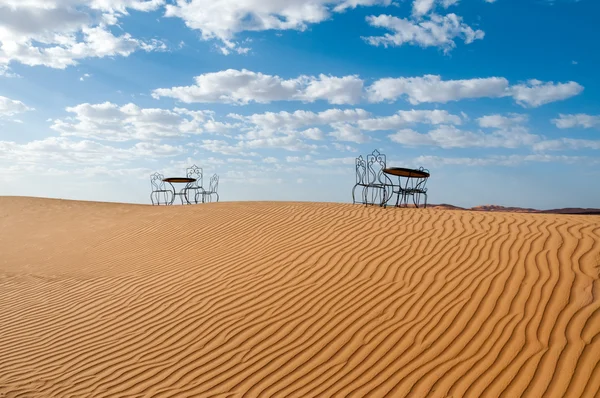 Coffee in the desert — Stock Photo, Image