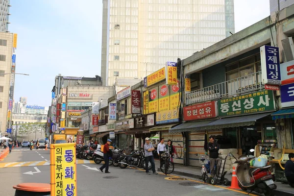 Seoul Corea Ottobre 2016 Vista Sulla Strada Del Distretto Jongno — Foto Stock