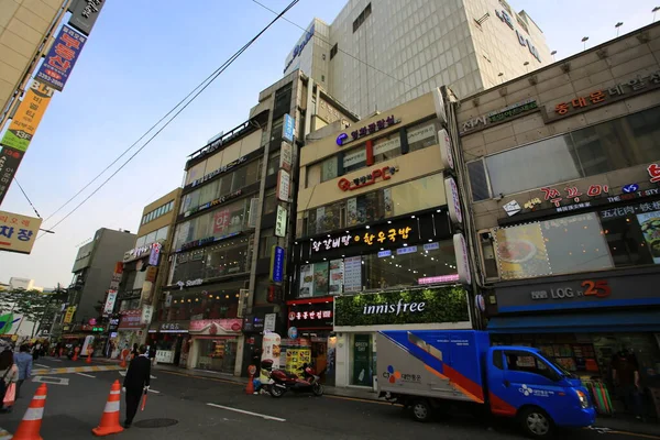 Seoul Corea Ottobre 2016 Vista Sulla Strada Del Distretto Jongno — Foto Stock