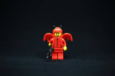 Hong Kong - 2 Eylül 2021 Cadılar Bayramı 'nı kutlamak için Cadılar Bayramı için mini figürü. Cadılar bayramı dünyadaki en iyi festivallerden biridir.