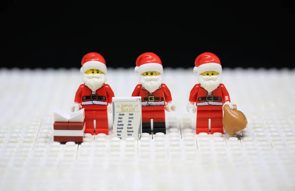 Hong Kong Listopadu 2021 Santa Claus Dresing Oslavu Vánoc Lego — Stock fotografie