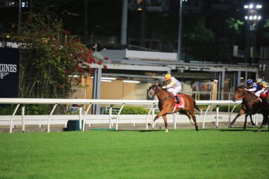Hong Kong, 21 Ekim 2021: Hong Kong 'da at yarışı