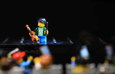 Hong Kong - Jaunary  1 2022: violinist got talent on the performance stage