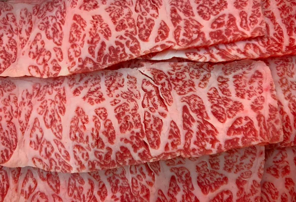 Köstliches Japanisches Rindfleisch Detail — Stockfoto