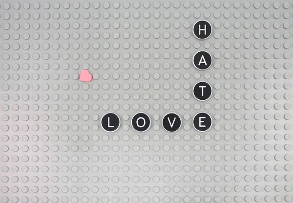 love and hate crossword on the board