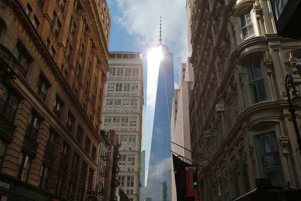 Nowy Jork Paź Jeden World Trade Center Nowym Jorku Dniu — Zdjęcie stockowe