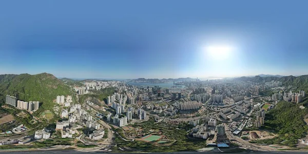 Hong Kong Island Central Business Zone Peak Area Panoramic Scene — Stock Photo, Image