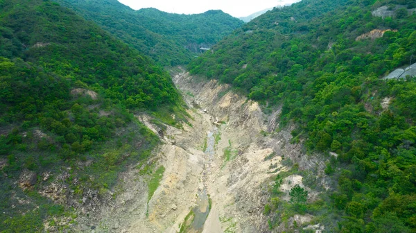 Drought Season Hong Kong Lower Shing Mun Reservoir — Stock Photo, Image