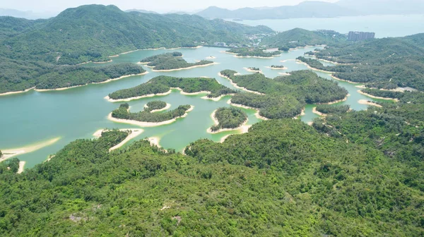 Hong Kong 'daki Tai Lam Chung Reservoir manzarası