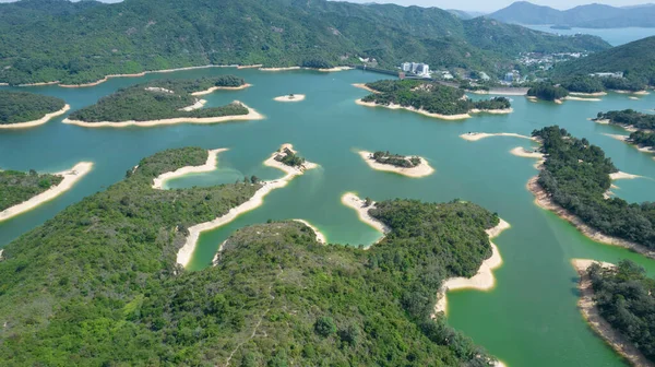 Hong Kong 'daki Tai Lam Chung Reservoir manzarası