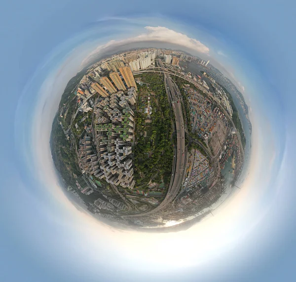 Aerial View Mei Foo Estate First Large Scale Private Housing — Stock Photo, Image