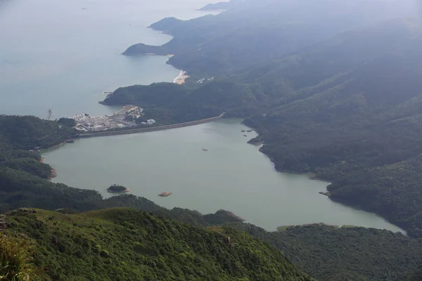 Zbiornik Shek Pik Wyspie Lantau — Zdjęcie stockowe