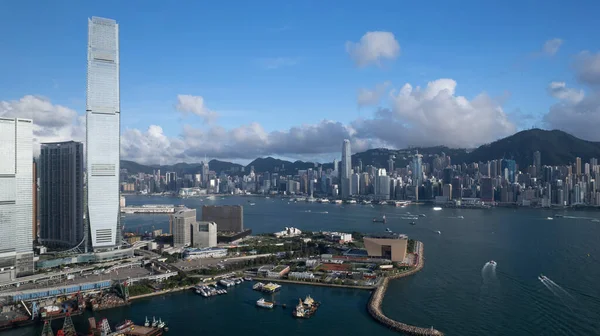 Front Mer Ouest Kowloon Paysage Urbain Hong Kong — Photo
