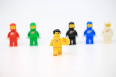 Hong Kong - 4 Temmuz 2022: Takımdaki Altı Düşünen Şapka 'nın farklı bir görevi var