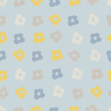 Yüzey tasarımı ve diğer tasarım projeleri için elle çizilmiş viyola başlıkları ile kusursuz desen