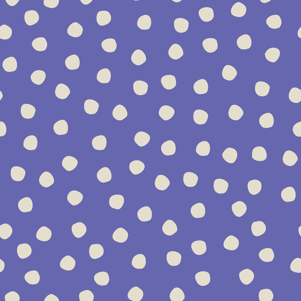 Бесшовный рисунок полька-точка на Цвета, Пантоне 2022 года Очень Пери фон для дизайна поверхности