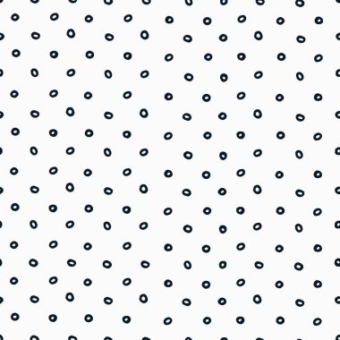 Yüzey tasarımı ve diğer tasarım projeleri için beyaz zemin üzerinde siyah halkalar olan kusursuz desen