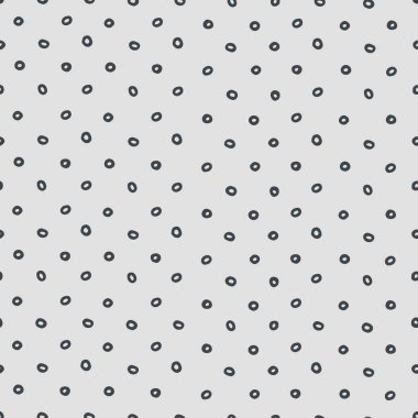 Yüzey tasarımı ve diğer tasarım projeleri için gri arkaplanda siyah halkaları olan kusursuz desen