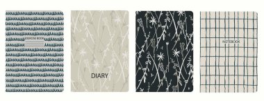 Kapak sayfası şablonları, elle çizilmiş çiçekler, şişkinlikler. Kusursuz kalıplara dayanarak. Başlıklar izole ve değiştirilebilir. Okul defterleri, not defterleri, günlükler vs. için mükemmel