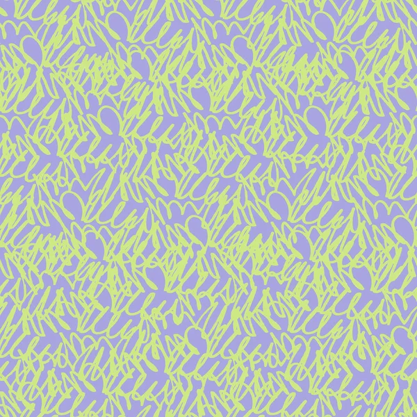 Kusursuz tek renkli osilogram benzeri desenli ve Violet 'in arka planında kıvrımlı çizgiler var. Yüzey tasarımı ve diğer tasarım projeleri için keçeli kalem tarafından yapılan sonu gelmeyen el çizimi deseni