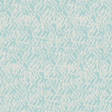 Beyaz mavi arka planda kıvrımlı çizgileri olan kusursuz tek renkli osilogram benzeri desen. Yüzey tasarımı ve diğer tasarım projeleri için keçeli kalem tarafından yapılan sonu gelmeyen el çizimi deseni