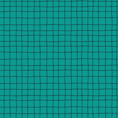 Elle çizilmiş kontrollerle kusursuz damalı tekrarlama kalıbı. Paket kağıdı, yüzey tasarımı ve diğer tasarım projeleri için yeşil ekose arkaplan