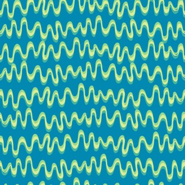 Yüzey tasarımı ve diğer tasarım projeleri için, el çizimi fütüristik parlak kıvrımlı ve yuvarlak şekilli kusursuz yineleme deseni Y2K hata biçimi