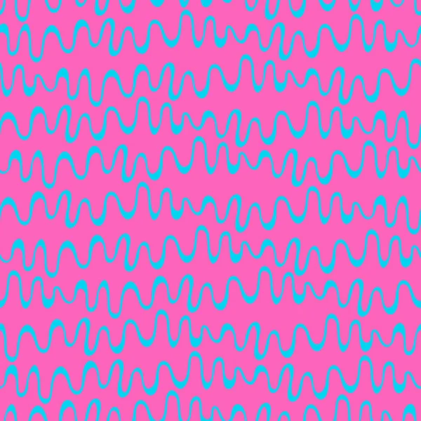 Yüzey tasarımı ve diğer tasarım projeleri için, el çizimi fütüristik parlak kıvrımlı ve yuvarlak şekilli kusursuz yineleme deseni Y2K hata biçimi