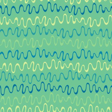 Yüzey tasarımı ve diğer tasarım projeleri için, el çizimi fütüristik parlak kıvrımlı ve yuvarlak şekilli kusursuz yineleme deseni Y2K hata biçimi