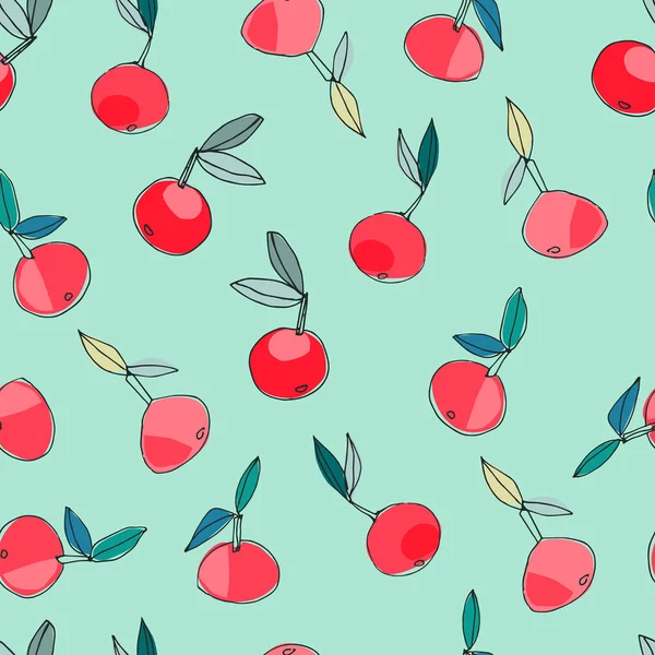 Płynny Wzór Jabłkami Projektowania Powierzchni Plakaty Ilustracje Odizolowane Elementy Jasnym — Wektor stockowy
