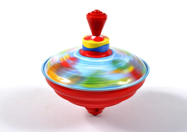 Spinning top toy Royaltyfria Stockbilder