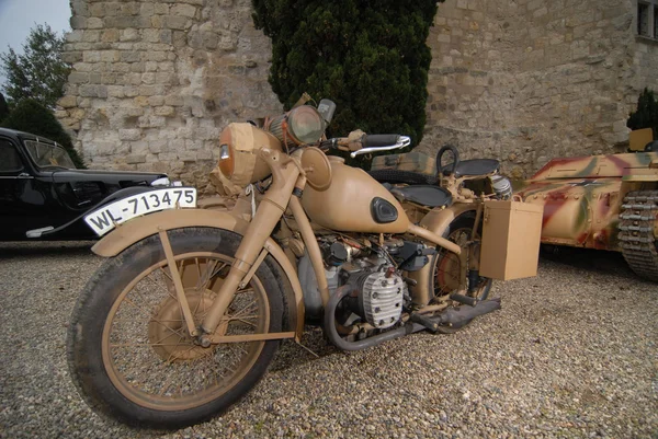 เยอรมัน sidecar ของสงครามครั้งสุดท้าย — ภาพถ่ายสต็อก