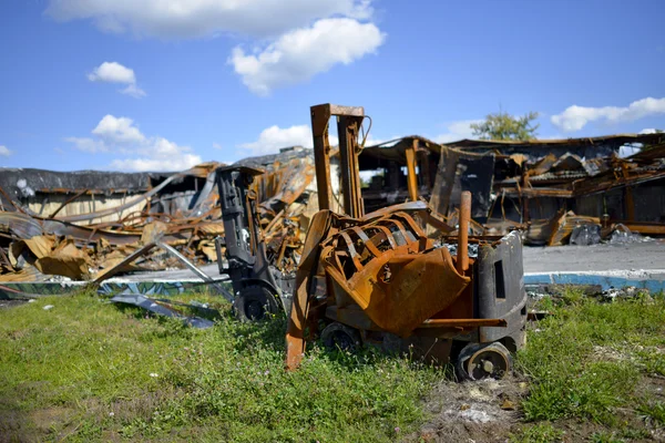 Vehicle burned — Stock Photo, Image