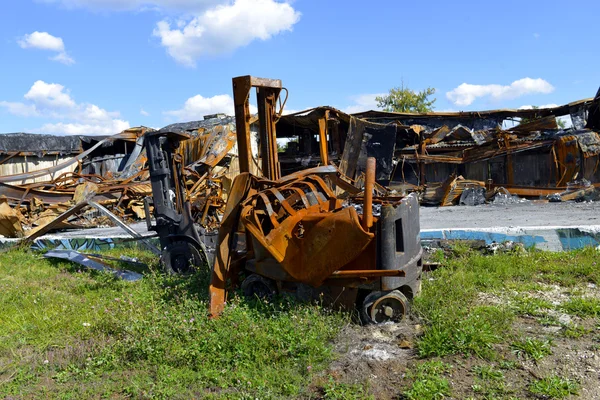 Vehicle burned — Stock Photo, Image